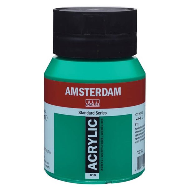 Amsterdam Standard akrylmaling 619 Permanent green Deep - 500 ml