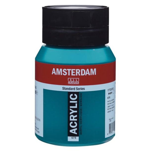 Amsterdam Standard akrylmaling 675 Phthalo green - 500 ml