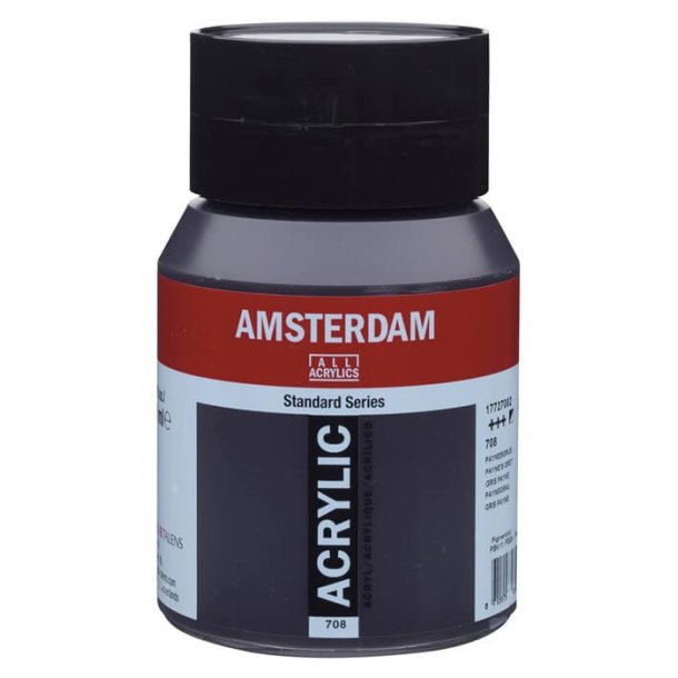 Amsterdam standard 708 Paynes grey 500 ml | kvalitets akrylmaling