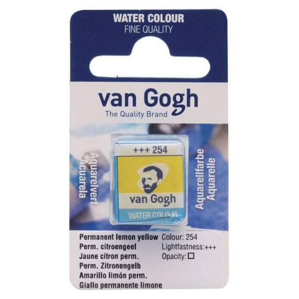 Van Gogh Akvarelfrg 254 Permanent Lemon Yellow half-pan