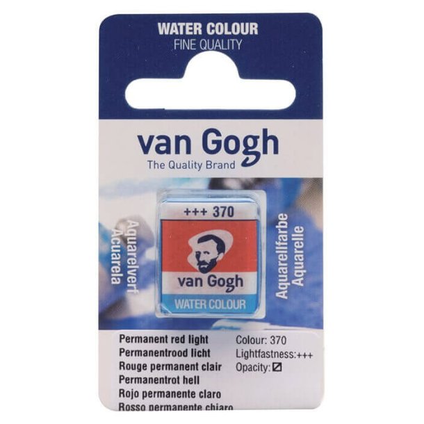 Van Gogh Akvarelfrg 370 Permanent Red Light half-pan