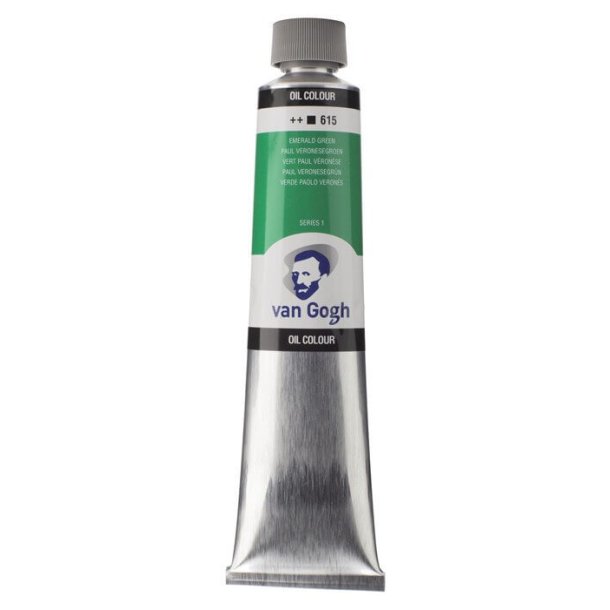 Van Gogh oljaf&auml;rg 615 Emerald green - 200 ml