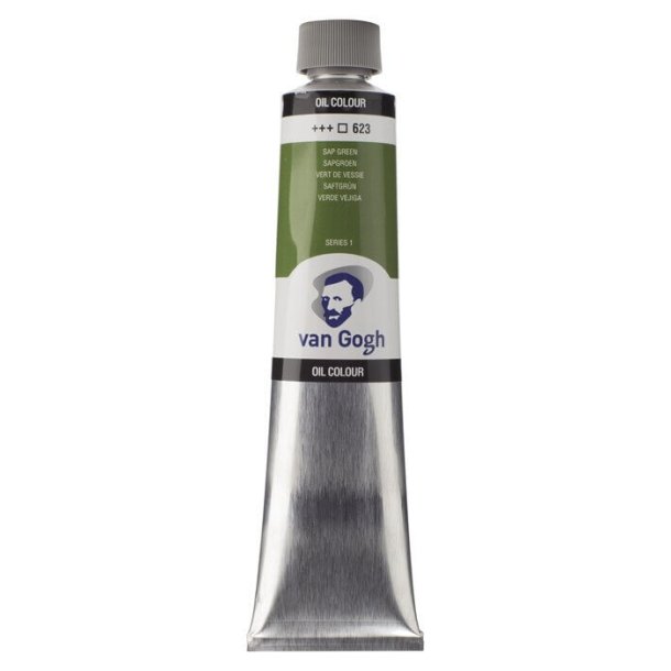 Van Gogh oljaf&auml;rg 623 Sap green - 200 ml