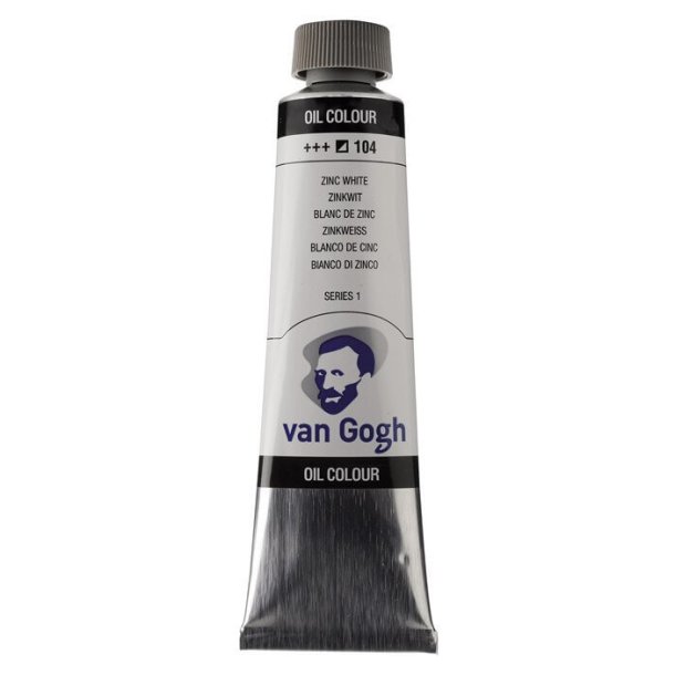 Van Gogh oljaf&auml;rg 104 Zink white (safflor oil) - 40 ml