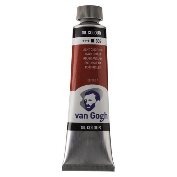 Van Gogh oljaf&auml;rg 339 light oxide red - 40 ml