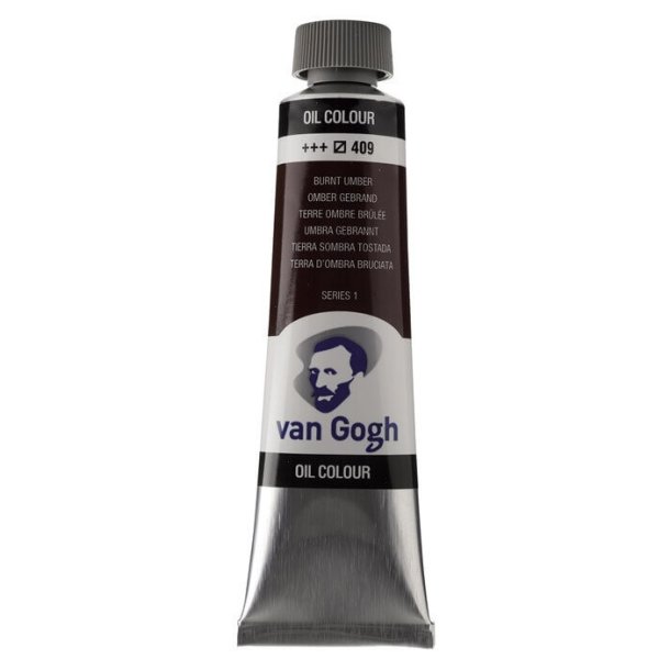 Van Gogh oljaf&auml;rg 409 Burnt umber - 40 ml