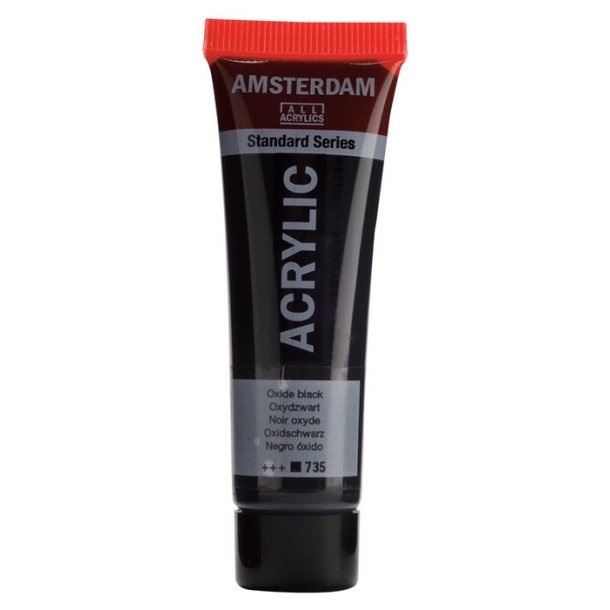 Amsterdam Standard akrylmaling 735 Oxide black - 20 ml