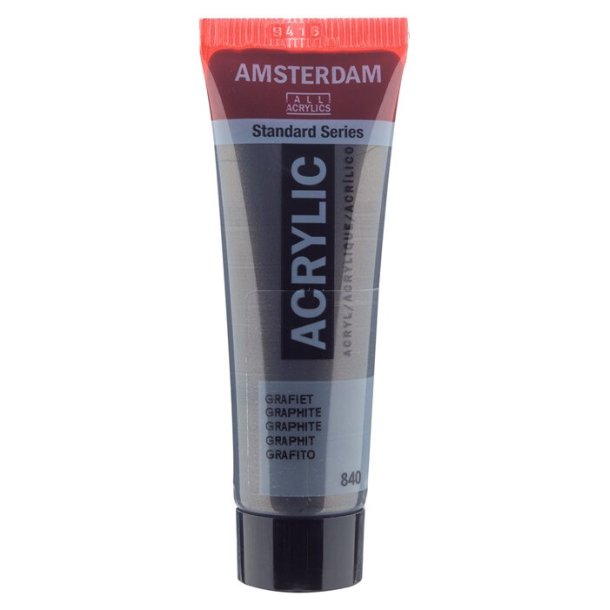 Amsterdam Standard akrylmaling 840 Graphite - 20 ml
