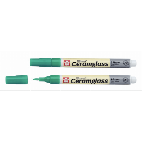 Ceramglass Pen Green Fine