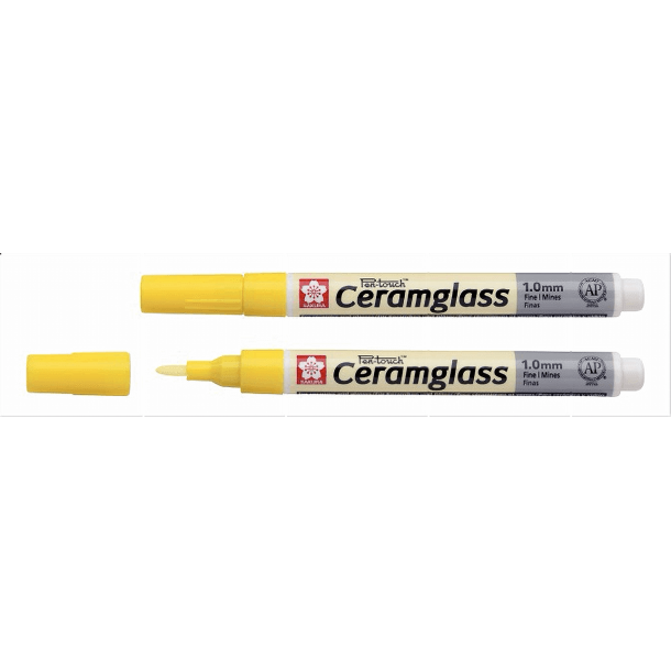 Ceramglass Pen Fine Yellow