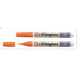 Ceramglass Pen Fine Orange