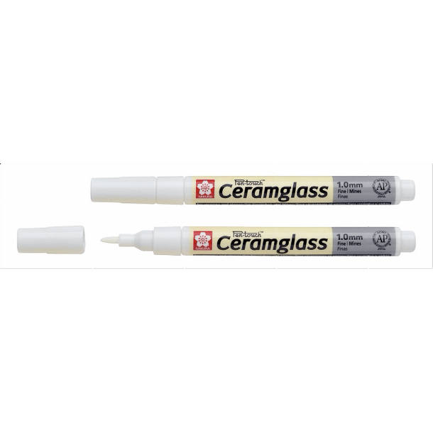 Ceramglass Pen Fine White