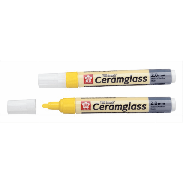Ceramglass Pen Medium Yellow