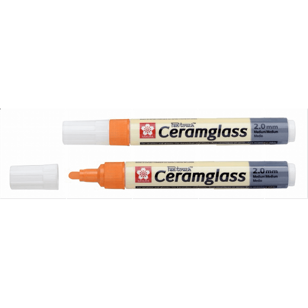 Ceramglass Pen Medium Orange