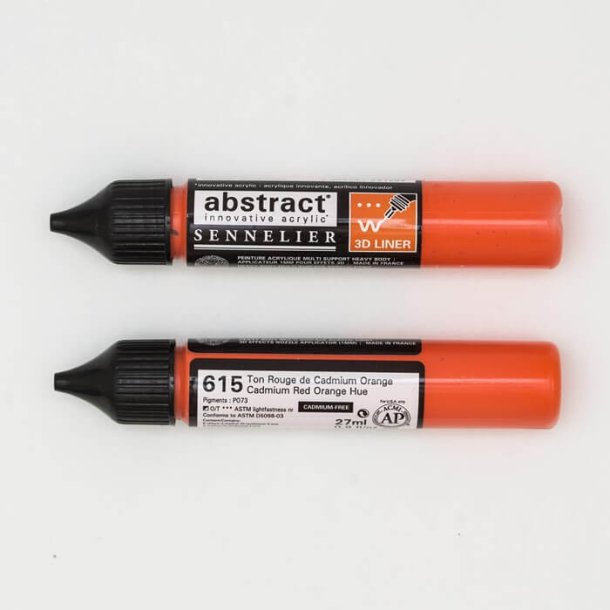 Sennelier Abstract Marker 3D liner 615 Cadmium Red Orange Hue 27ml 