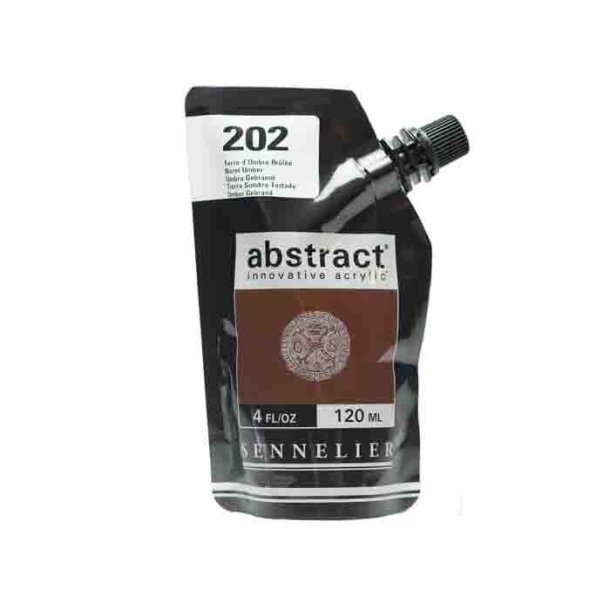 Sennelier Abstract Akrylfarve 202 Burnt Umber 120 ml