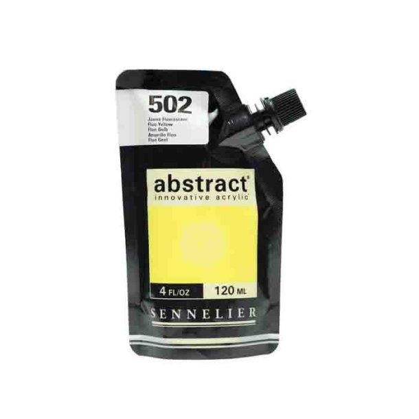 Sennelier Abstract Akrylfarve 502 Fluo Yellow 120 ml
