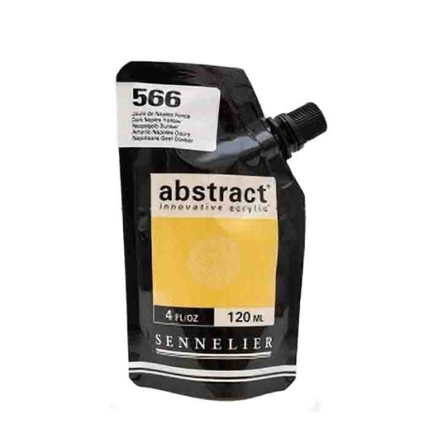 Sennelier Abstract Akrylfarve 566 Dark Naples Yellow 120 ml