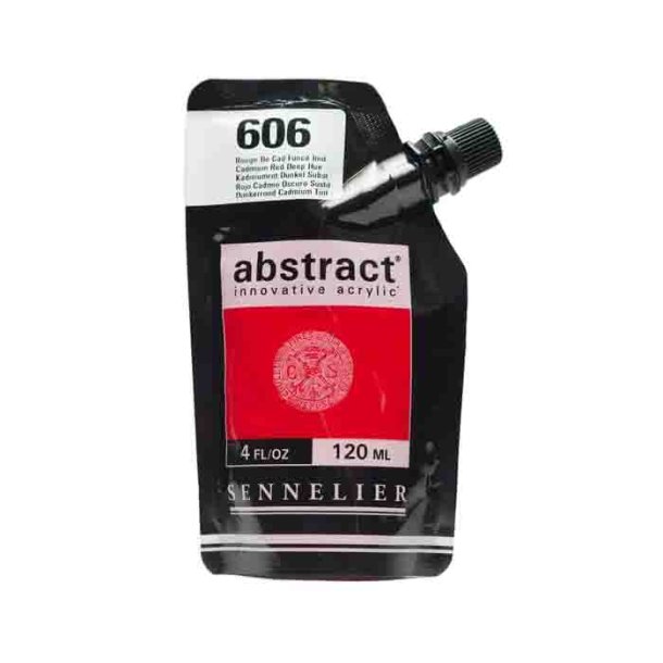 Sennelier Abstract Akrylfrg 606 Cadmium Red Deep Hue 120ml 