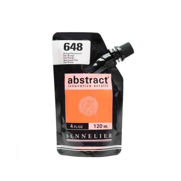 Sennelier Abstract Akrylfrg 648 Fluo Orange 120ml 