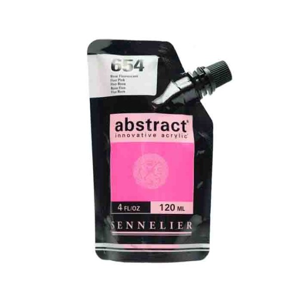 Sennelier Abstract Akrylfarve 654 Fluo Pink 120 ml