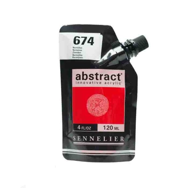 Sennelier Abstract Akrylfarve 674 Vermilion 120 ml