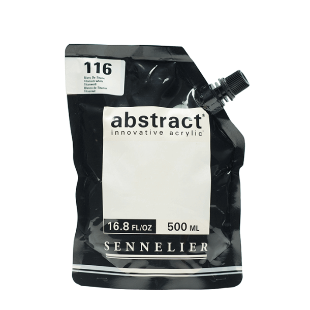 Sennelier Abstract Akrylfarve 116 Titanium White 500 ml