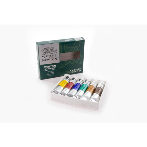 Winsor &amp; Newton Olje frgset 6 x 21 ml