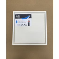 Blindramme �konomisk Bomuld/Polyester 30 x 30 cm inkl. Sv�veramme i Hvid Glat