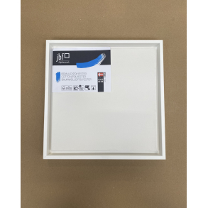 Blindramme �konomisk Bomuld/Polyester 30 x 30 cm inkl. Sv�veramme i Hvid Glat