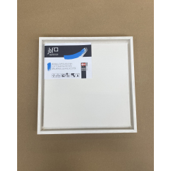 Blindramme �konomisk Bomuld/Polyester 30 x 30 cm inkl. Sv�veramme i Hvid tr�struktur