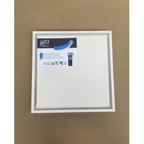 Blindramme �konomisk Bomuld/Polyester 30 x 30 cm inkl. Sv�veramme i Hvid tr�struktur