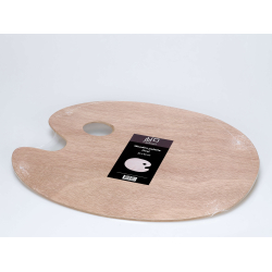 Malerpalet, oval