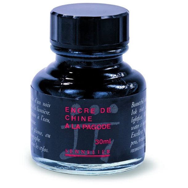 Sennelier Indian ink "A la Pagode" Black 30 ml