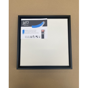 Blindramme �konomisk Bomuld/Polyester 30 x 30 cm inkl. Sv�veramme i Sort Glat