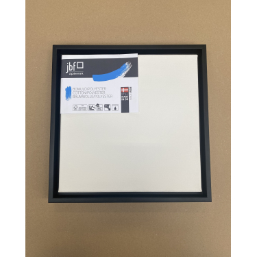 Blindramme �konomisk Bomuld/Polyester 30 x 30 cm inkl. Sv�veramme i Sort Glat