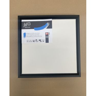 Blindramme �konomisk Bomuld/Polyester 30 x 30 cm inkl. Sv�veramme i Sort tr�struktur