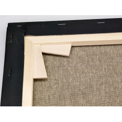 Blindramme galleri med Sort Bomuld Polyester Lrred (store strrelser)