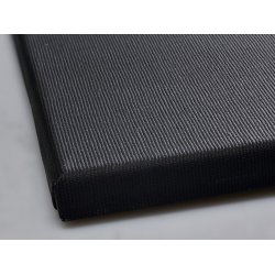 Sort bomuld/polyester lrred - 105 cm bred og 10 meter lang