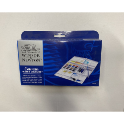 Cotman Water Colour Paintingbox Plus - 16 half pans