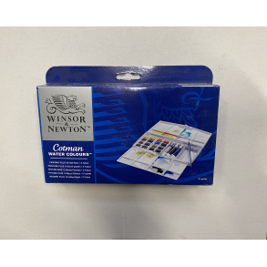 Cotman Water Colour Paintingbox Plus - 16 half pans