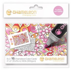 Chameleon Floral Patterns Color Cards