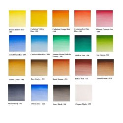 Cotman Water Colour Paintingbox Plus - 16 half pans