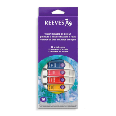 Reeves Water mixable oil set 12 x 10 ml 