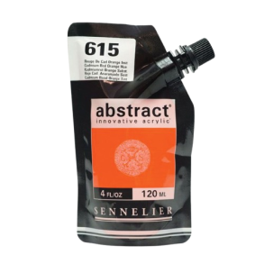 Sennelier Abstrakt Akrylfarve 615 Kadmiumrot Orange Farbton 120 ml