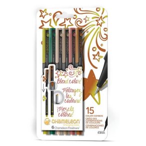 Chameleon Fineliners, 6 Pen Nature Colors Set