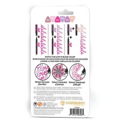 Fineliners 6 Pen Floral Colors Set